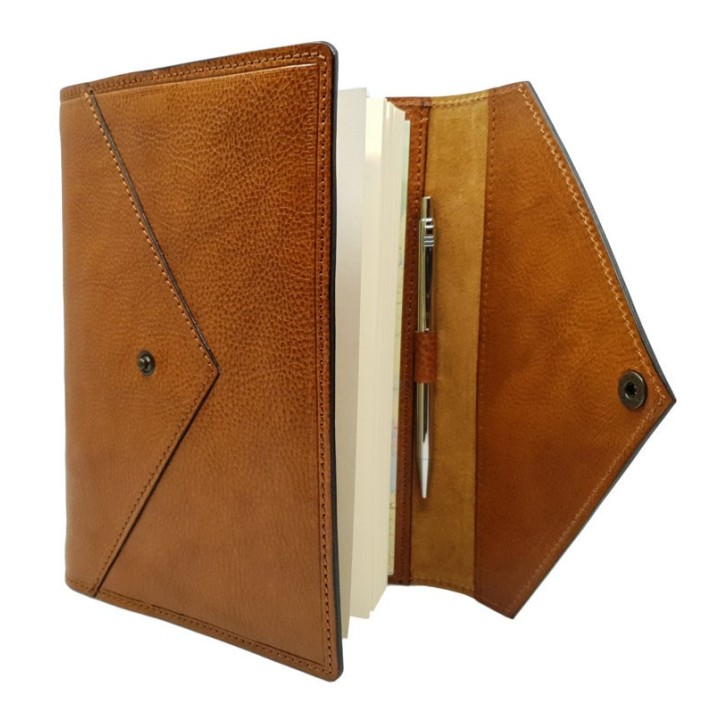 Agenda in pelle serie Class Miele su Officina della Pelle