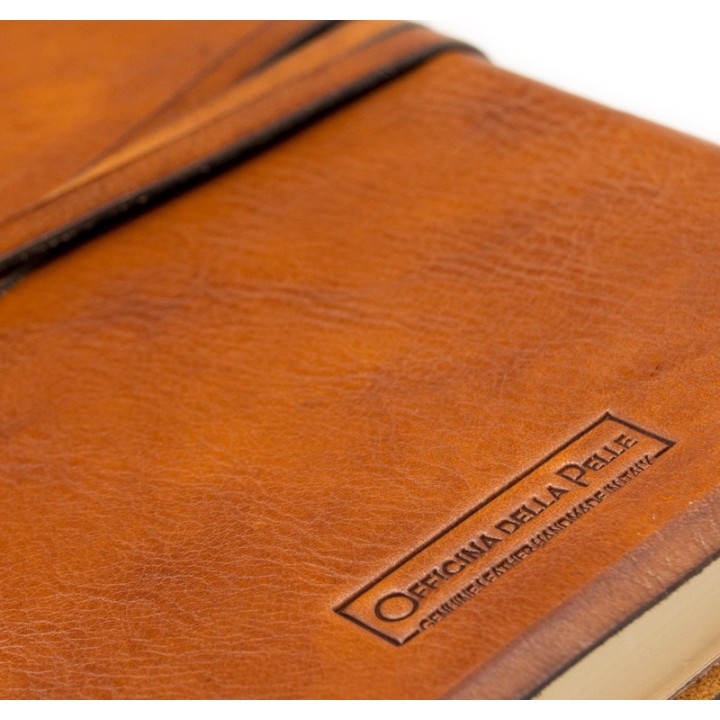 Leather travel notebook buy on Officina della Pelle