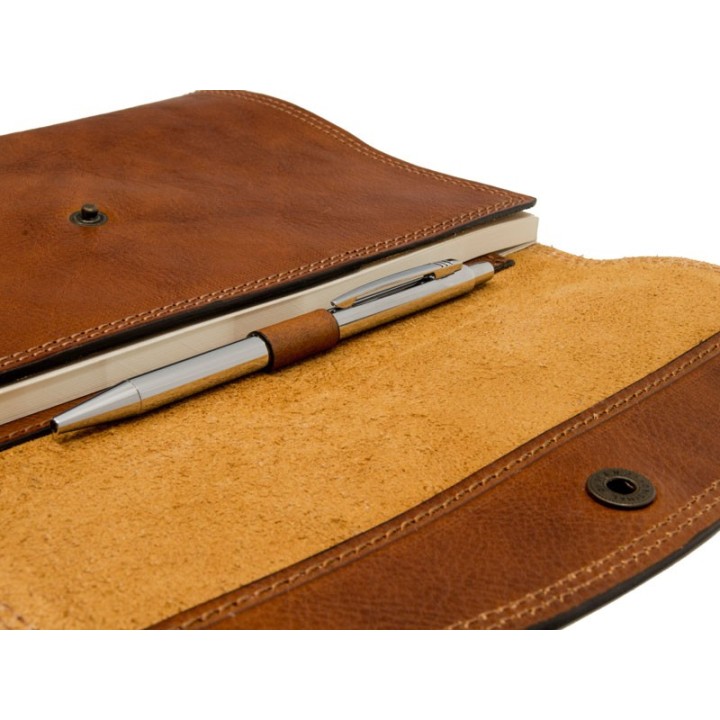 Porte-bloc-notes avec clip sur Officina della Pelle
