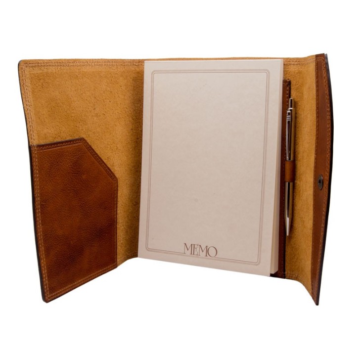 Porte-bloc-notes avec clip sur Officina della Pelle