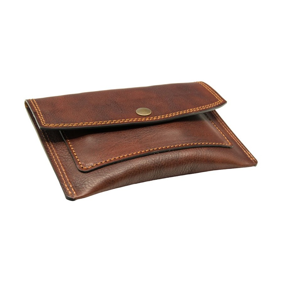 Leather Tobacco Case buy on Officina della Pelle Color Brown incidi no