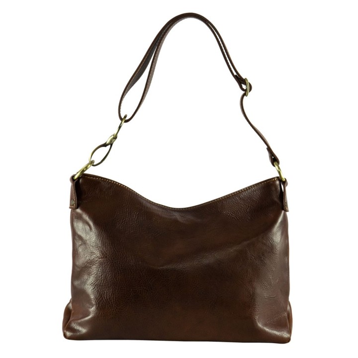 Sac en cuir véritable fabriqué à la main sur Officina Della Pelle Lucca