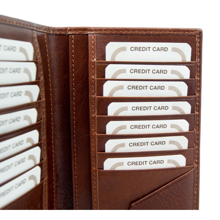 porta carte di credito in vera pelle