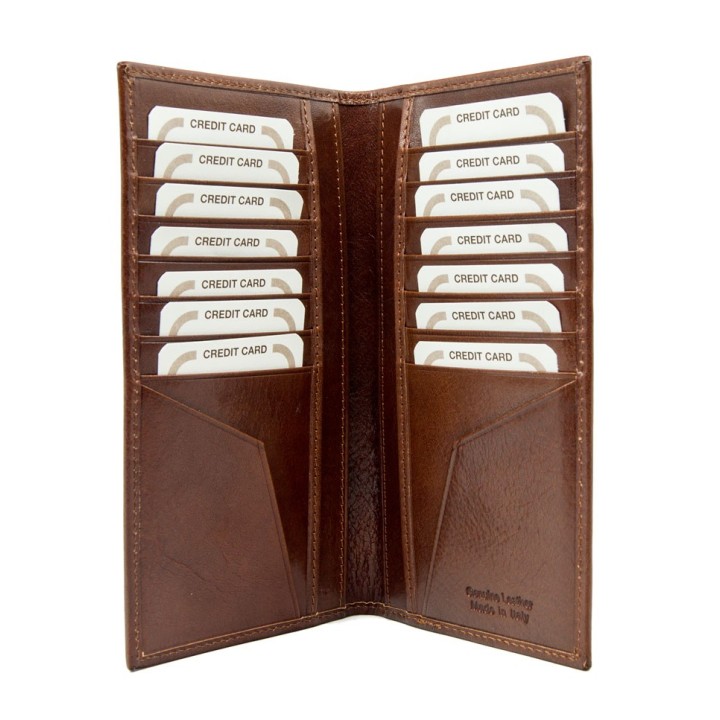 porta carte di credito in vera pelle