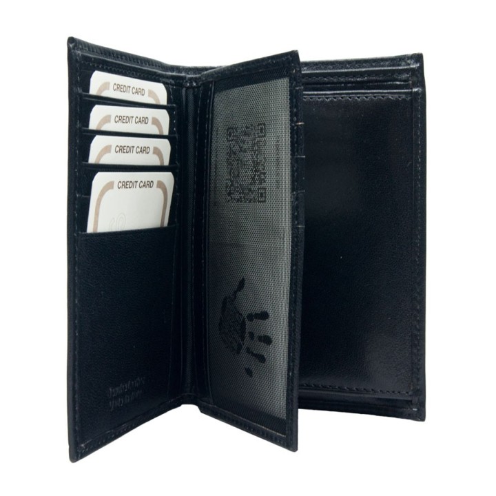 Real Leather Wallet 8794 Black