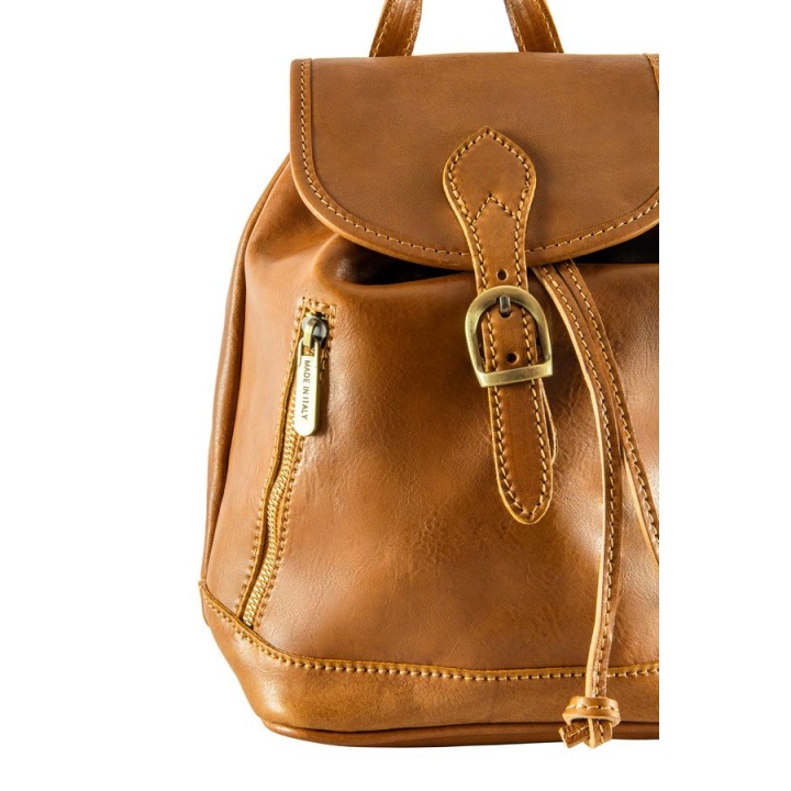 Handmade genuine Italian leather backpack