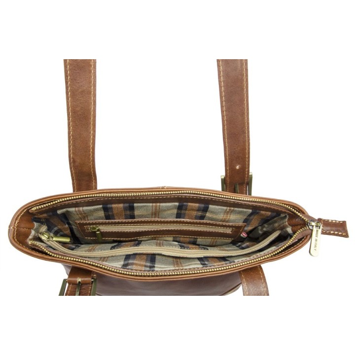 Bolso de piel para mujer "Fifteen" en Officina della Pelle