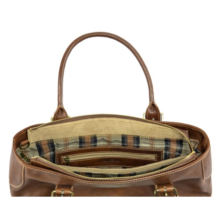 Bolso de Piel Mod. "ROMA" en Officina della Pelle