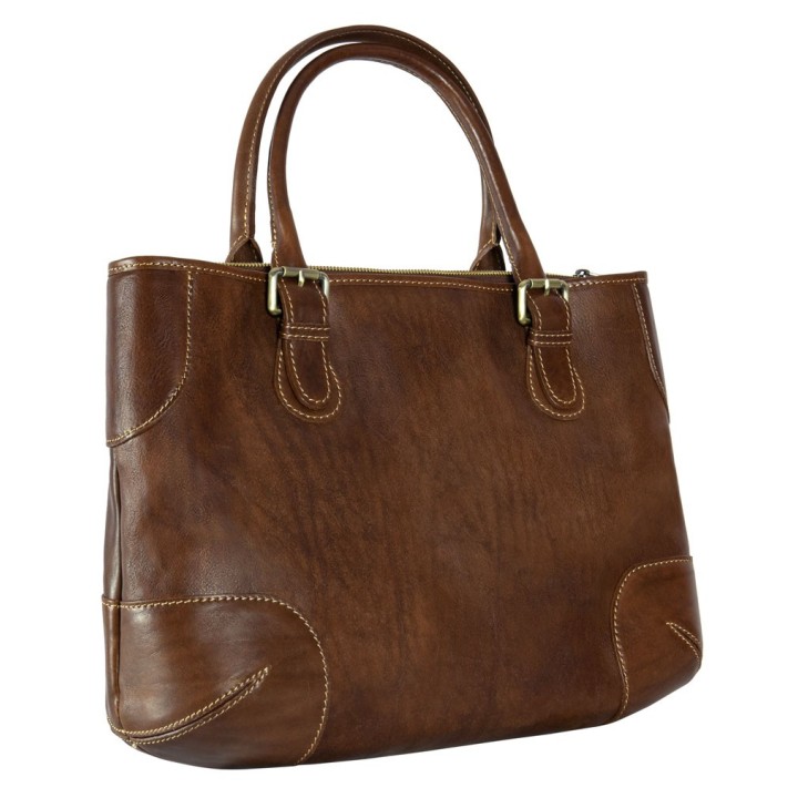 Ledertasche Mod. "ROMA" auf Officina della Pelle