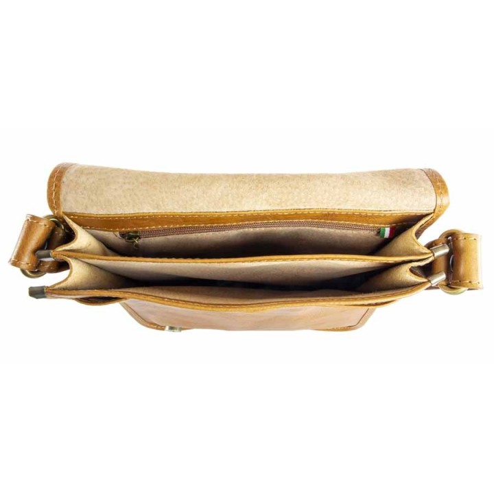 Leather bag with shoulder strap mod. "MIAMI" buy on Officina della Pelle