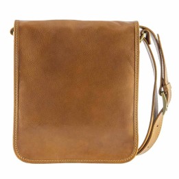 Leather bag with shoulder strap mod. "MIAMI" buy on Officina della Pelle