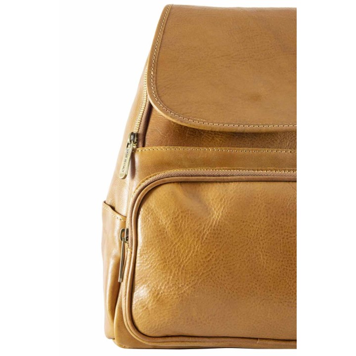 Leather backpak Oxford buy on Officina della Pelle
