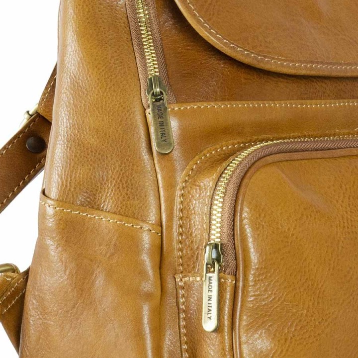 Leather backpak Oxford buy on Officina della Pelle