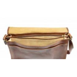 Bolso de piel con bandolera OFFICE