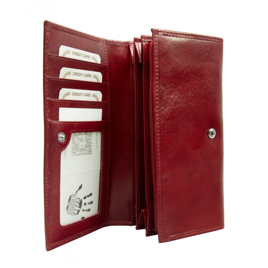 BRAND NEW PREMIUM URBAN FOREST CELIA RED LEATHER WALLET FOR WOMEN