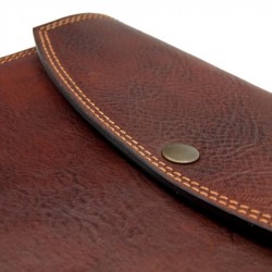 2025 Leather diary with press stud