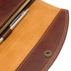 2026 Leather diary with press stud