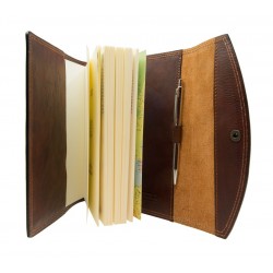 2025 Leather diary with press stud