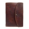 2023 Leather diary with press stud Brown