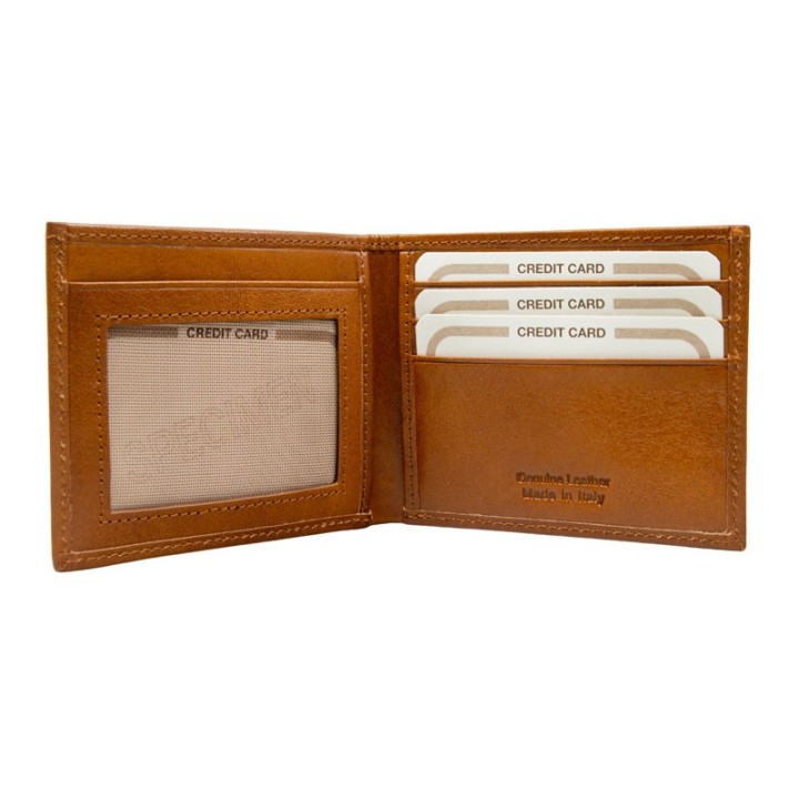 man's leather wallet made in Italy