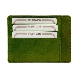 Porta carte di credito in pelle su Officina della Pelle