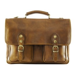 Leather briefcase buy on Officina della Pelle