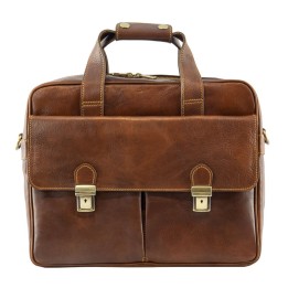 Leather briefcase buy on Officina della Pelle