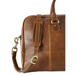 Leather travel bag