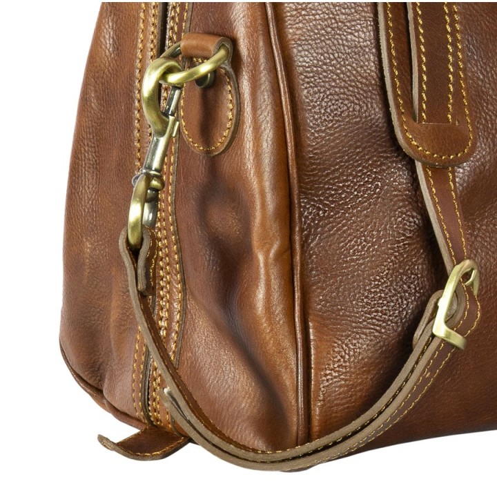 Borsone in vera pelle su Officina della Pelle