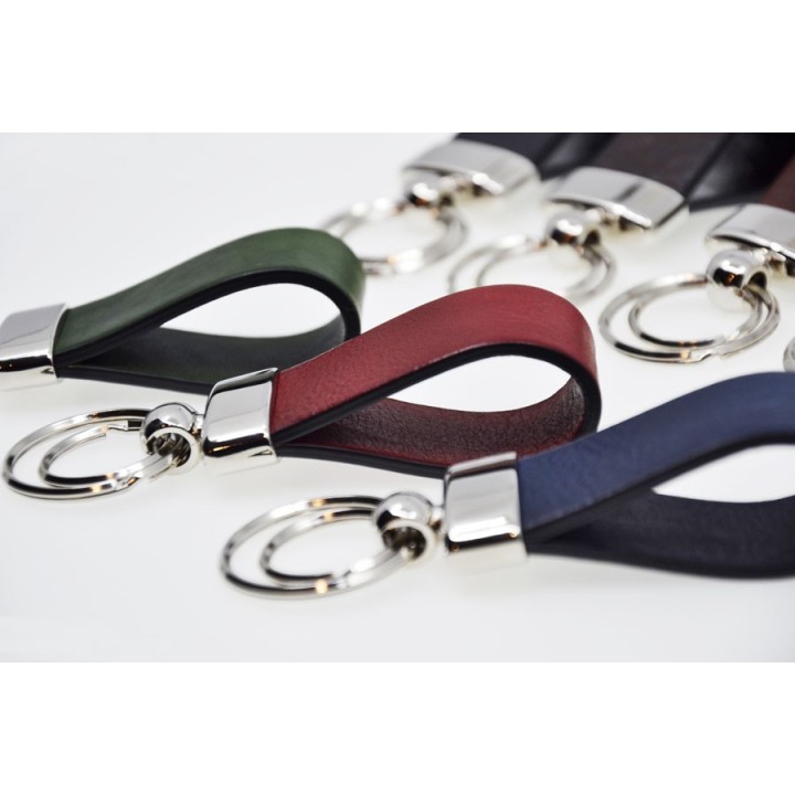 Keyrings in Leather and Metal