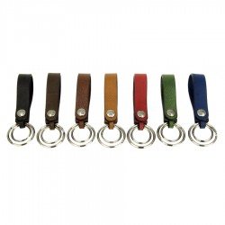 "Sailor" Textured leather keyring