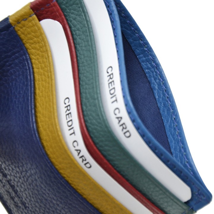Porta carte di credito in pelle 122-MC