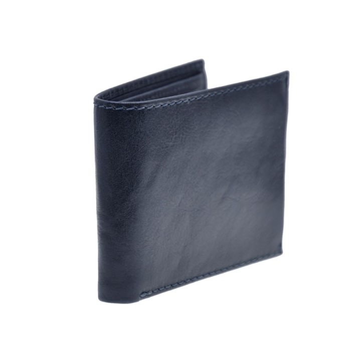 Portafoglio in vera pelle 3308-BT blu
