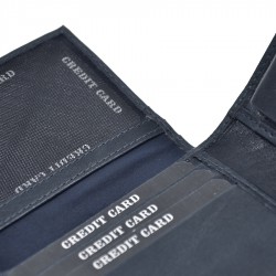 Mens leather wallet 3308-BT blue