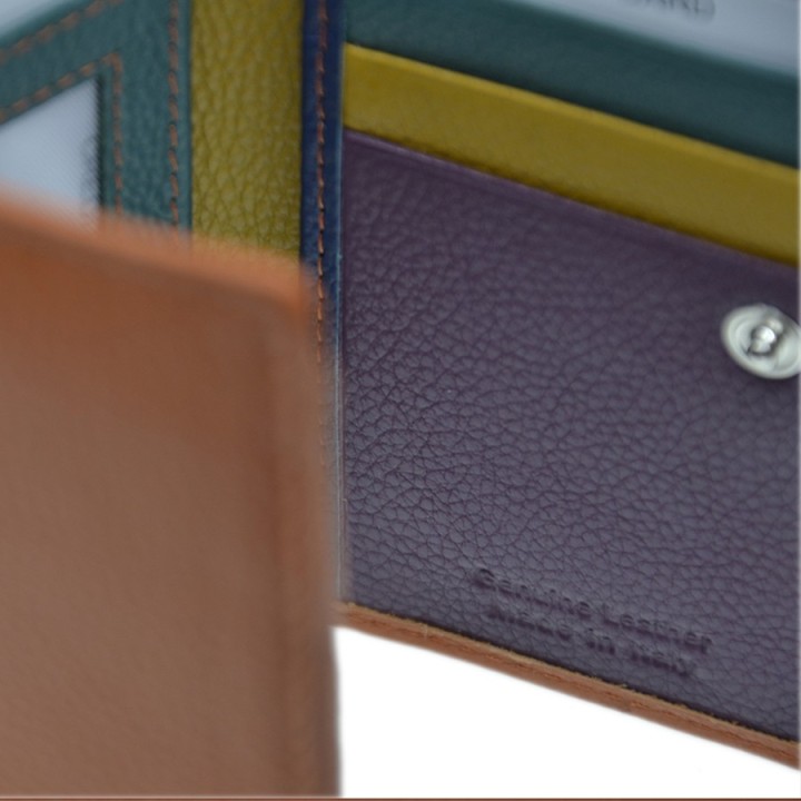 Leather wallet 140-MC orange
