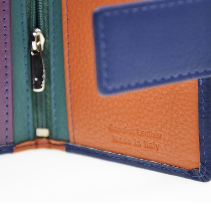 Portafoglio in Pelle 9115-MC blu