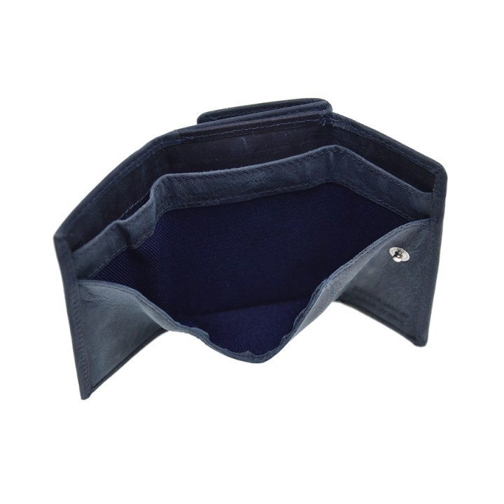 Portafoglio in pelle 34-G blu