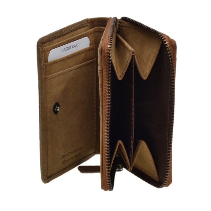 Portafoglio in pelle 540-T marrone