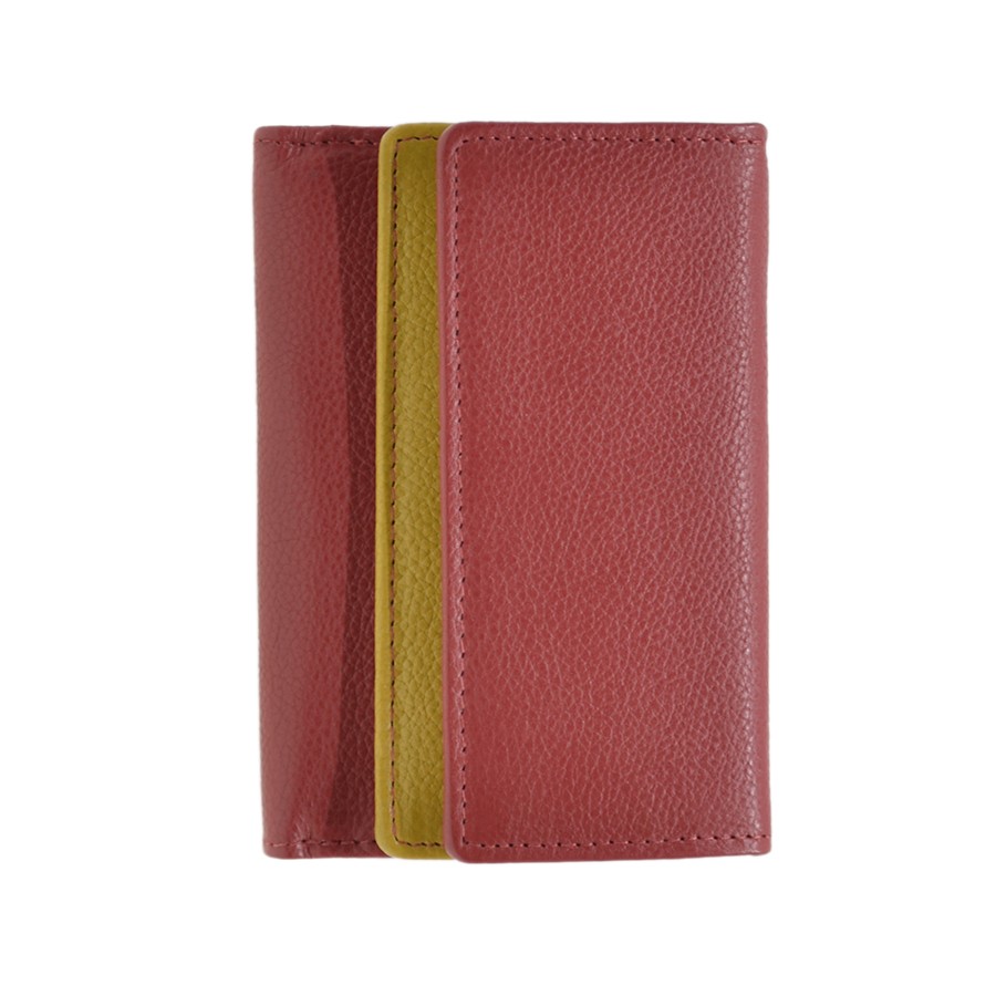 Leather wallet 768-MC red