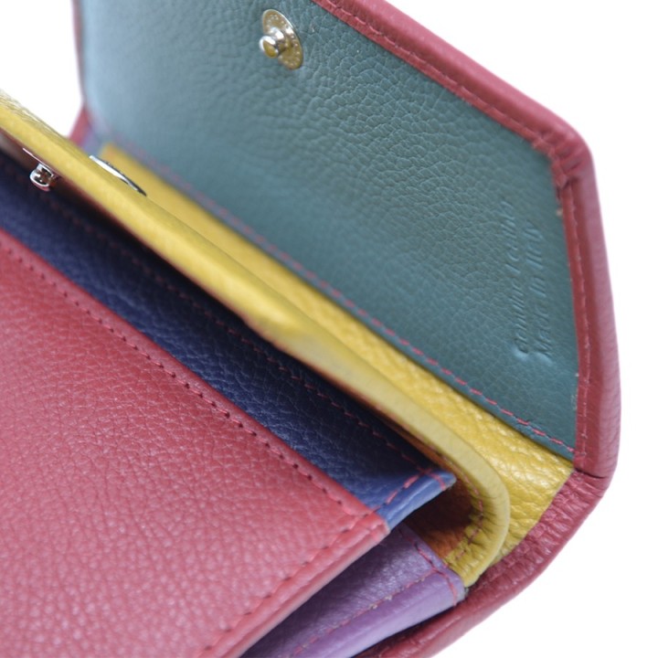 Leather wallet 768-MC red
