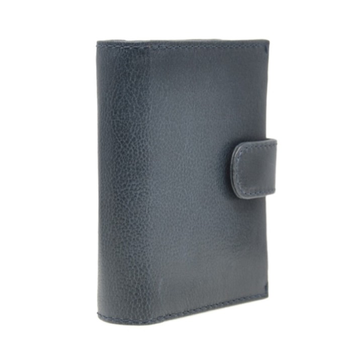 Portafoglio in pelle 078-BT blu