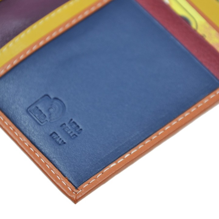 Portafoglio in pelle 707-MC arancione