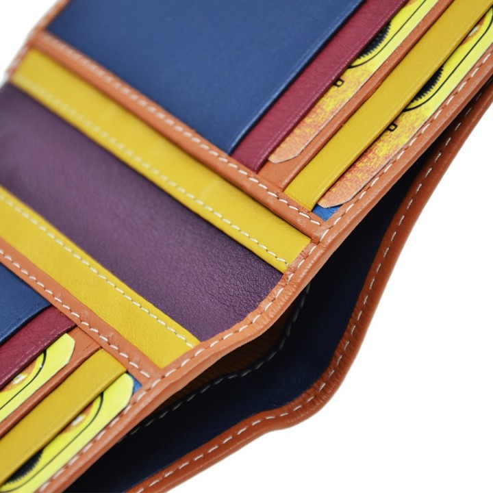 Portafoglio in pelle 707-MC arancione