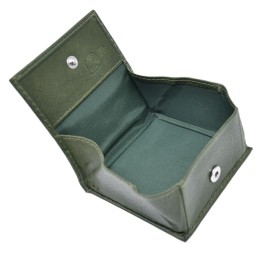 Coin purse in genuine leather 12029-BT green