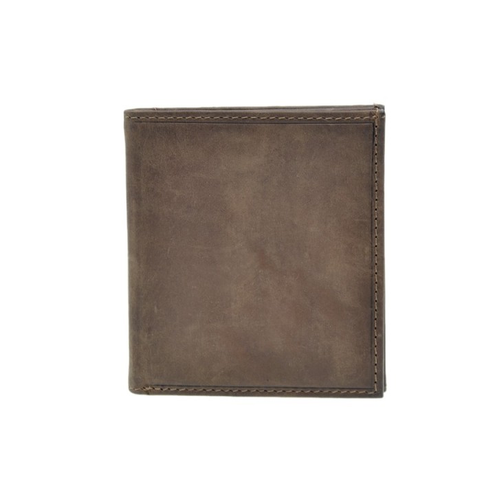 Leather wallet 805-T dark brown