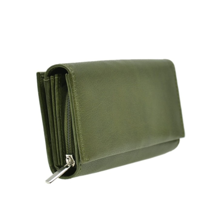 Portafoglio in pelle 7107-BT verde