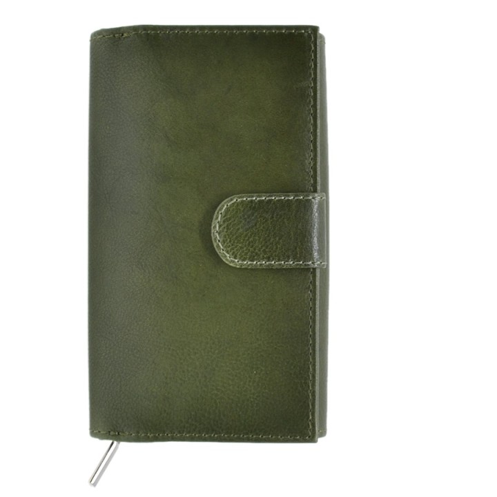 Portafoglio in pelle 7107-BT verde