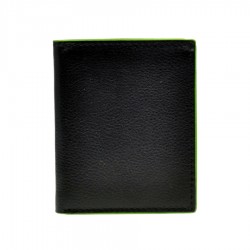 Leather wallet 7953-N black/green