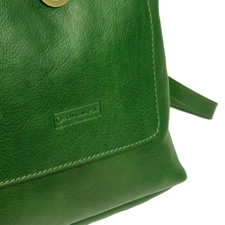 Zaino in pelle Vienna verde