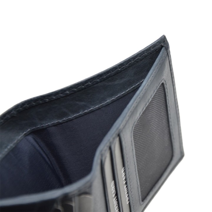 Portafoglio in pelle 149-BT blu